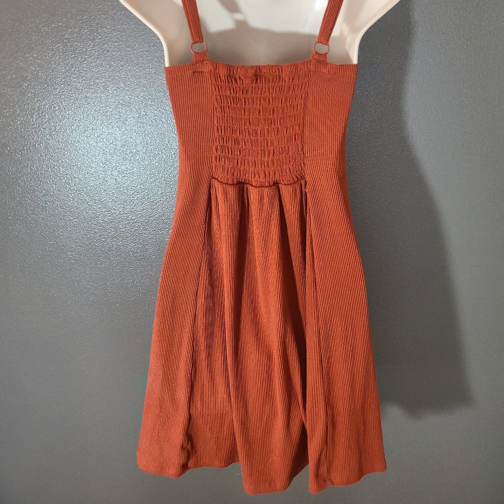 Vintage No Boundaries Rust Orange Button Down Cor… - image 6